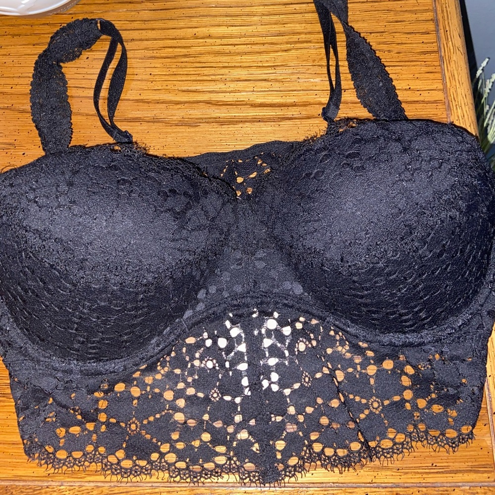 PINK Victoria's Secret Black Lace Bra